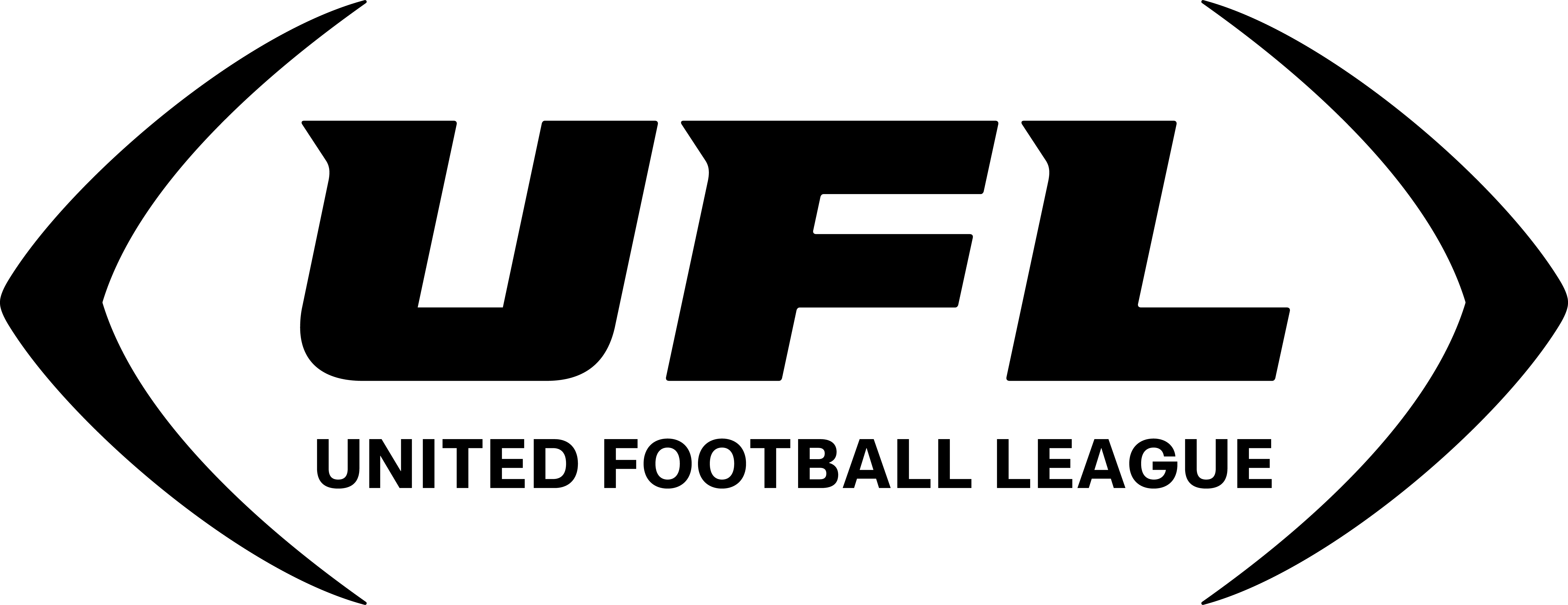 black UFL logo