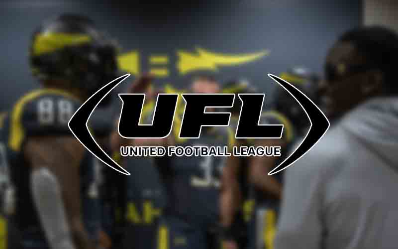 UFL players and logo