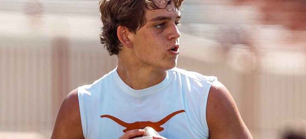 Arch Manning preseason workout